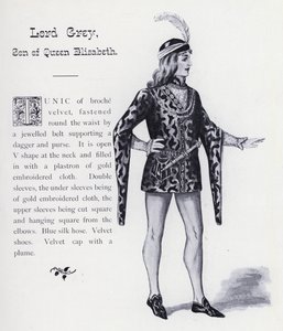 Shakespeare III. Richard királya: Lord Grey, Erzsébet királynő fia (litho) alkotó: English School