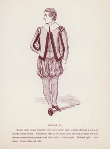 Shakespeare A cickány megszelídítése: Biondello (litho) alkotó: English School
