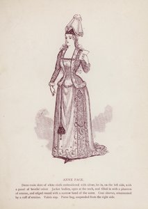 Shakespeare: A windsori víg feleségek: Anne Page (litho) alkotó: English School