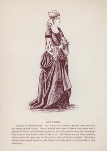 Shakespeare: A windsori víg feleségek: Anne Page (litho) alkotó: English School