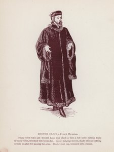 Shakespeare: Windsori víg feleségek: Doktor Caius, francia orvos (litho) alkotó: English School
