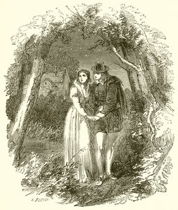 Shakespeare a leendő feleségével alkotó: English School