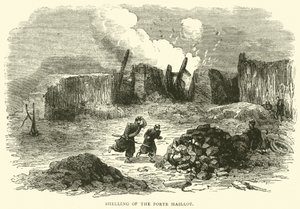 A Porte Maillot ágyúzása, 1871. január alkotó: English School