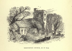 Shepperton Church, ahogy volt alkotó: English School