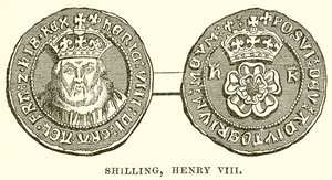 Shilling, Henrik VIII alkotó: English School