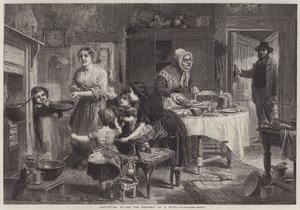 Húshagyó, palacsintát dobál alkotó: English School