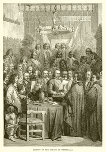 A vesztfáliai szerződés aláírása alkotó: English School
