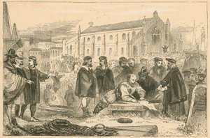 A Szövetség aláírása az Edinburgh-i Greyfriars Churchyardban alkotó: English School