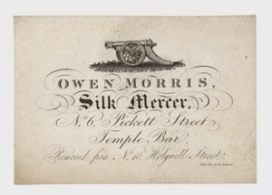 Silk Mercer, Owen Morris, kereskedelmi kártya alkotó: English School