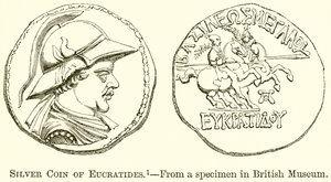 Eukratidész ezüst érme alkotó: English School