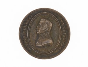 Ezüstérem Wellington hercegének 1852-es halálának emlékére alkotó: English School