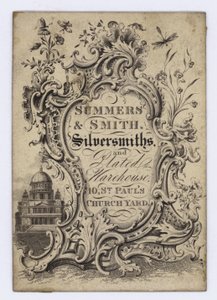 Silversmiths, Summers & Smith, kereskedelmi kártya alkotó: English School
