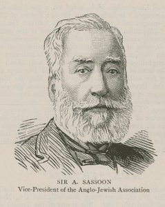 Sir A Sassoon, az Angol-Zsidó Szövetség alelnöke alkotó: English School