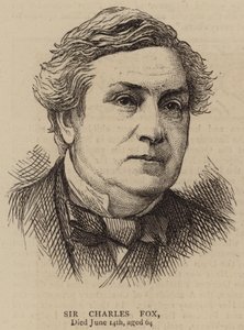 Sir Charles Fox (metszet) alkotó: English School