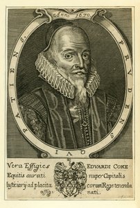 Sir Edward Coke alkotó: English School