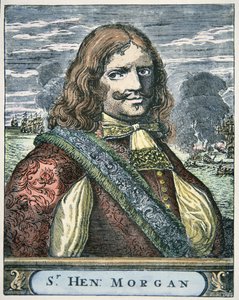 Sir Henry Morgan (c.1635-88) (színes metszet) alkotó: English School