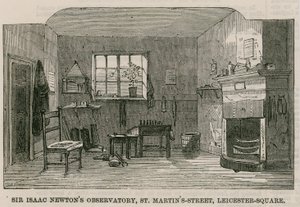 Sir Isaac Newtons Obszervatórium, St Martins Street, Leicester Square London alkotó: English School