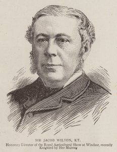 Sir Jacob Wilson, KT (metszet) alkotó: English School