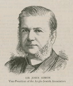 Sir John Simon, az Angol-Zsidó Szövetség alelnöke alkotó: English School