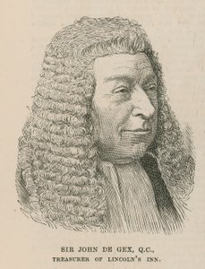 Sir John de Gex, a Lincolns Inn pénztárosa alkotó: English School