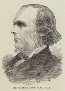 Sir Joseph Lister, Baronet, FRS (metszet) alkotó: English School