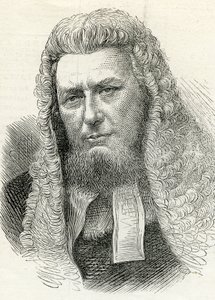 Sir Richard Paul Amphlett (1809-83) a The illusztrált London News-ból, 1874. február 7. alkotó: English School