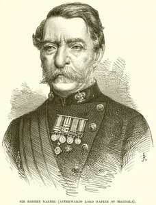 Sir Robert Napier (utóbb Magdalai Napier lord) alkotó: English School