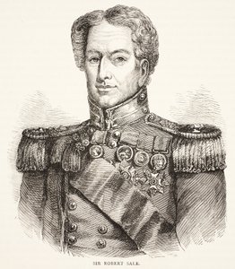 Sir Robert Sale, a Cassells Illustrated History of England illusztrációja alkotó: English School