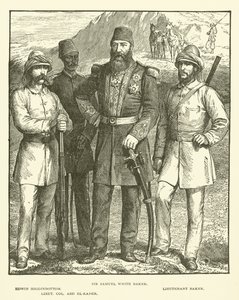 Sir Samuel White Baker, Edwin Higginbottom, Baker hadnagy, Abd El-Kader hadnagy (metszet) alkotó: English School