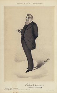 Sir Stafford Northcote, parlamenti képviselő (színes litó) alkotó: English School