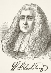 Sir William Blackstone, William Hickman Smith Aubrey (1858-1916) "The National and Domestic History of England" című művéből, London, 1890 körül. alkotó: English School