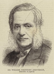 Sir William Urquhart Arbuthnot (metszet) alkotó: English School