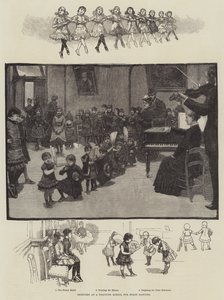 Vázlatok egy színpadi táncképző iskolában (metszet) alkotó: English School