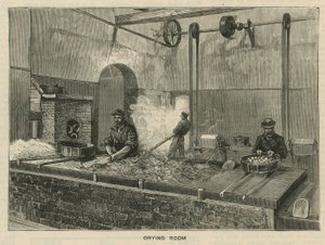 Vázlatok a Királyi Pénzverdében, Tower Hill; szárító helyiség alkotó: English School