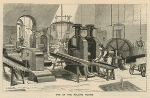 Vázlatok a Királyi Pénzverdében, Tower Hill; az egyik gördülő szoba alkotó: English School