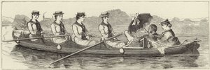 Vázlatok a Henley Regatta gőzös indításáról alkotó: English School