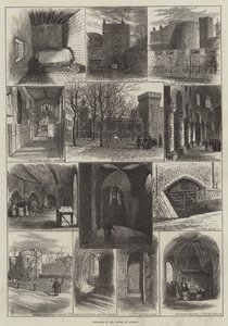 Vázlatok a londoni Towerben (metszet) alkotó: English School