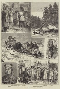 Vázlatok az oroszországi népszerű életről (metszet) alkotó: English School