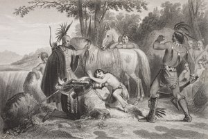 Smitht Pocahontas mentette meg a „Gallery of Historical Portraits”-ból, 1880 körül megjelent alkotó: English School