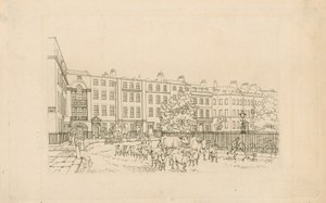 A Soho tér nyugatra néz alkotó: English School