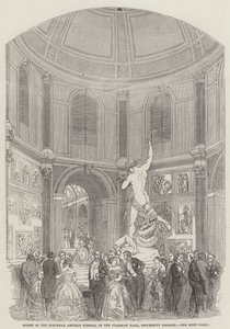A külvárosi kézműves iskolák rendezvénye, a Flaxman Hallban, University College (metszet) alkotó: English School