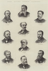 Néhány élő francia festő (metszet) alkotó: English School