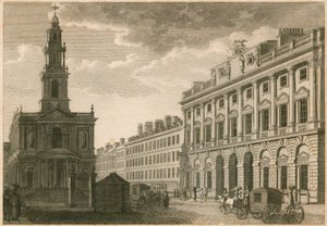 Somerset House és St Mary-le-Strand, The Strand, London alkotó: English School