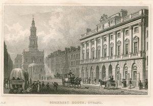 Somerset House és St Mary-le-Strand, The Strand, London alkotó: English School