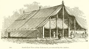A Tabernákulum délkeleti nézete, a szerző által restaurált formában alkotó: English School