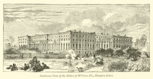 III. Vilmos palotájának délkeleti nézete, Hampton Court alkotó: English School