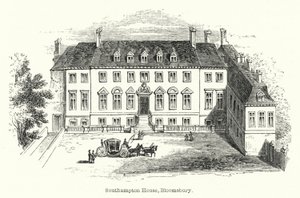 Southampton House, Bloomsbury (metszet) alkotó: English School