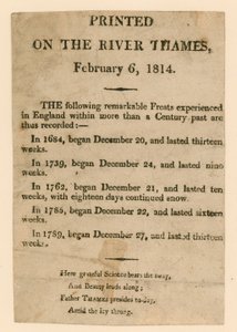 Emléktárgy az 1814-es fagyvásárról alkotó: English School
