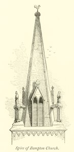 A Bampton templom tornya alkotó: English School