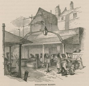 Spitalfields Market, London alkotó: English School